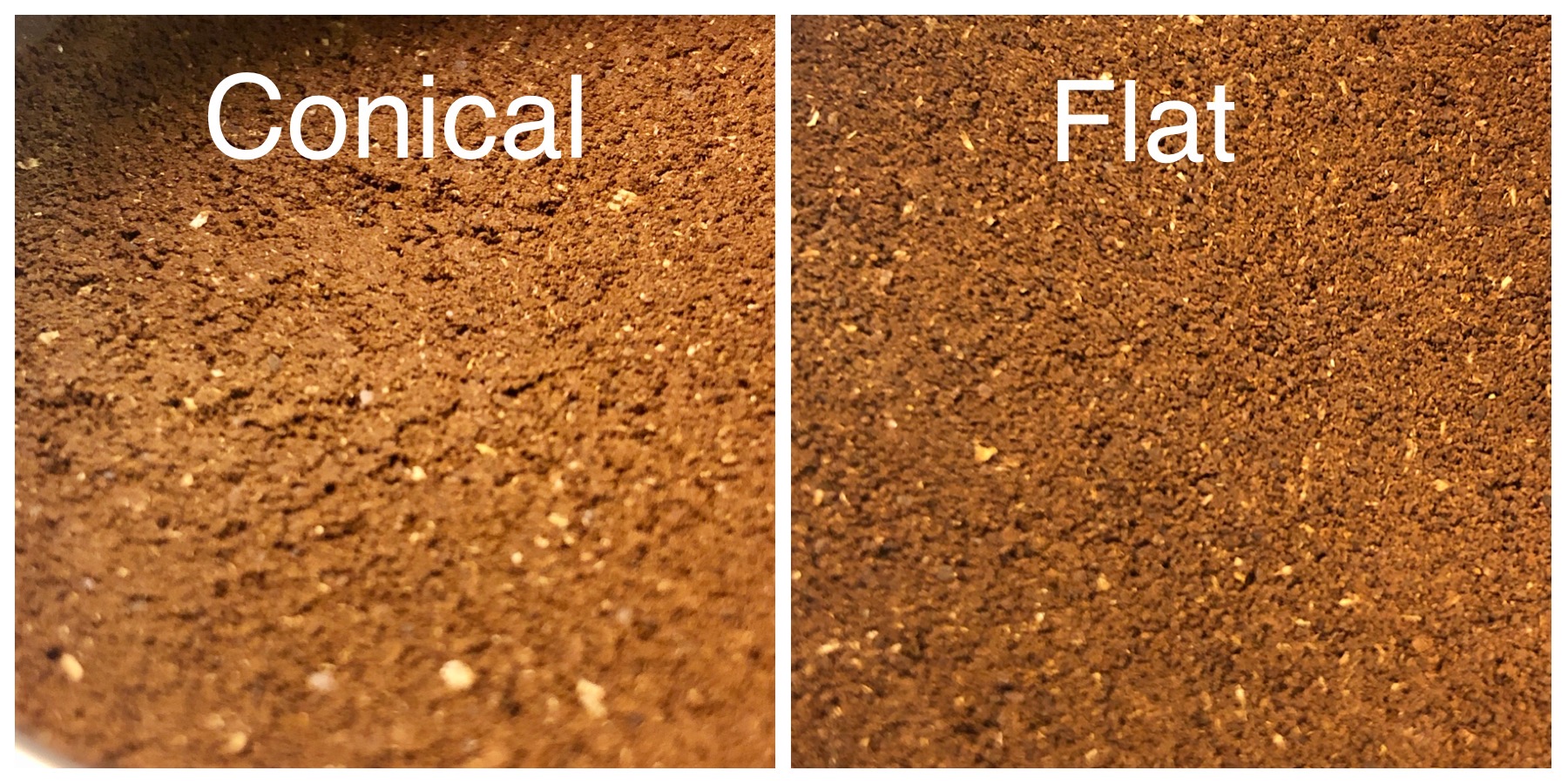 Conical burrs vs. flat burrs